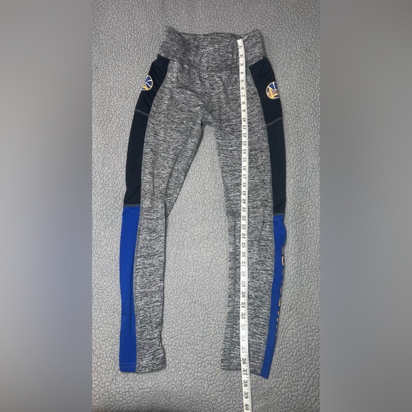 NBA Golden State Warriors Leggings Gray, Black And Blue Womens Size Medium - Picture 3 of 10